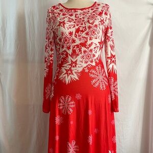 EUC Holiday Maxi Dress Size Medium